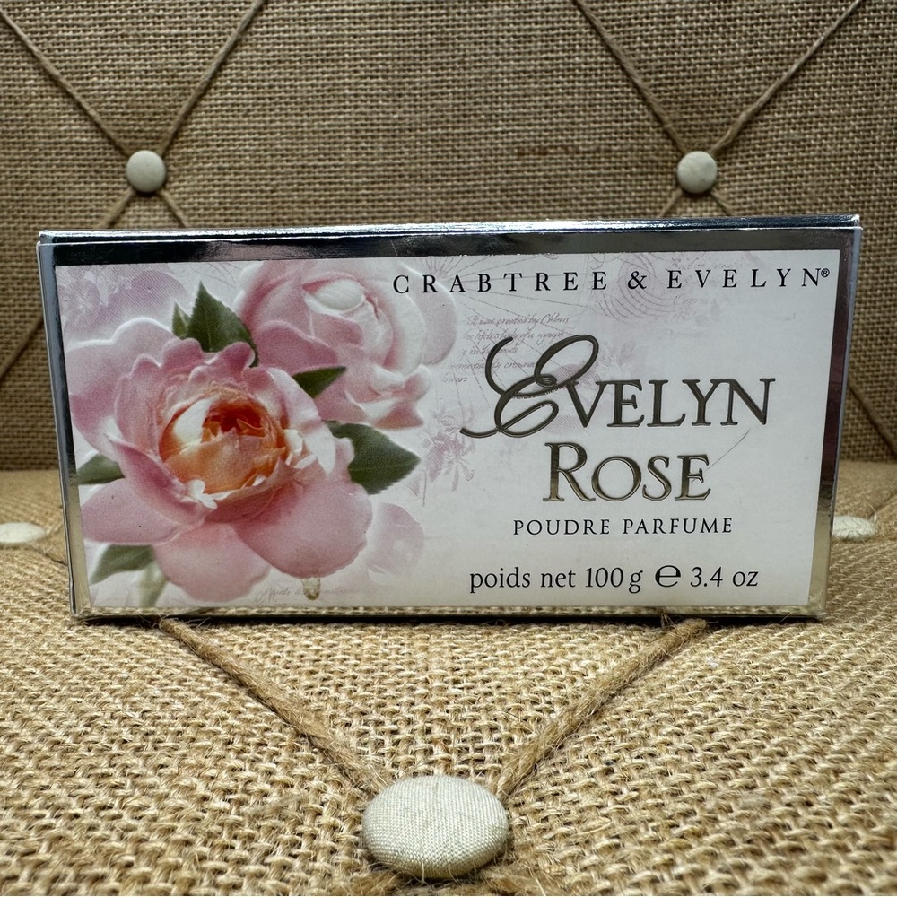 Crabtree & Evelyn ROSE Perfumed Dusting Talc Powder 3.4 oz New Open Box Read